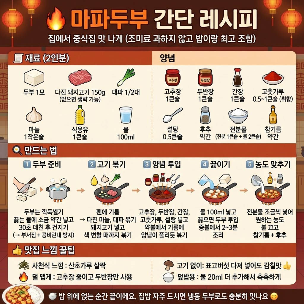 마파두부 간단 레시피
