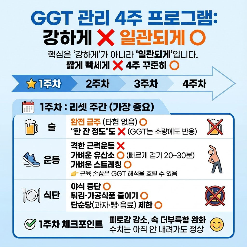 1주차: 리셋 주간 (가장 중요)