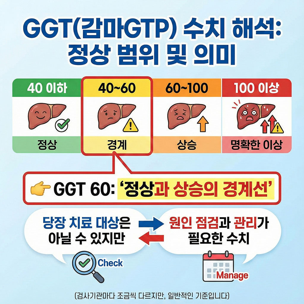 GGT 정상 범위부터 정확히 정리