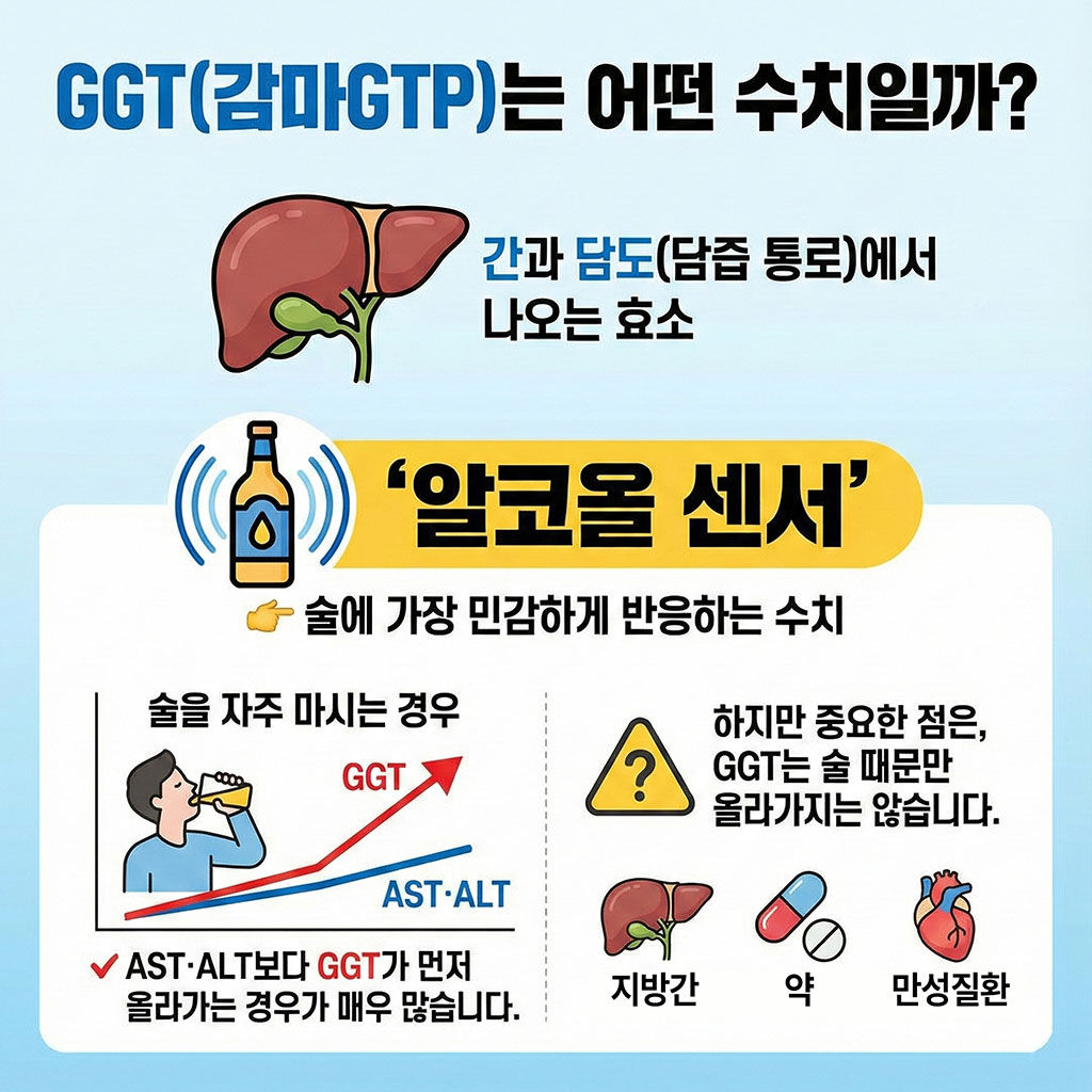 GGT(감마GTP)는 어떤 수치일까?
