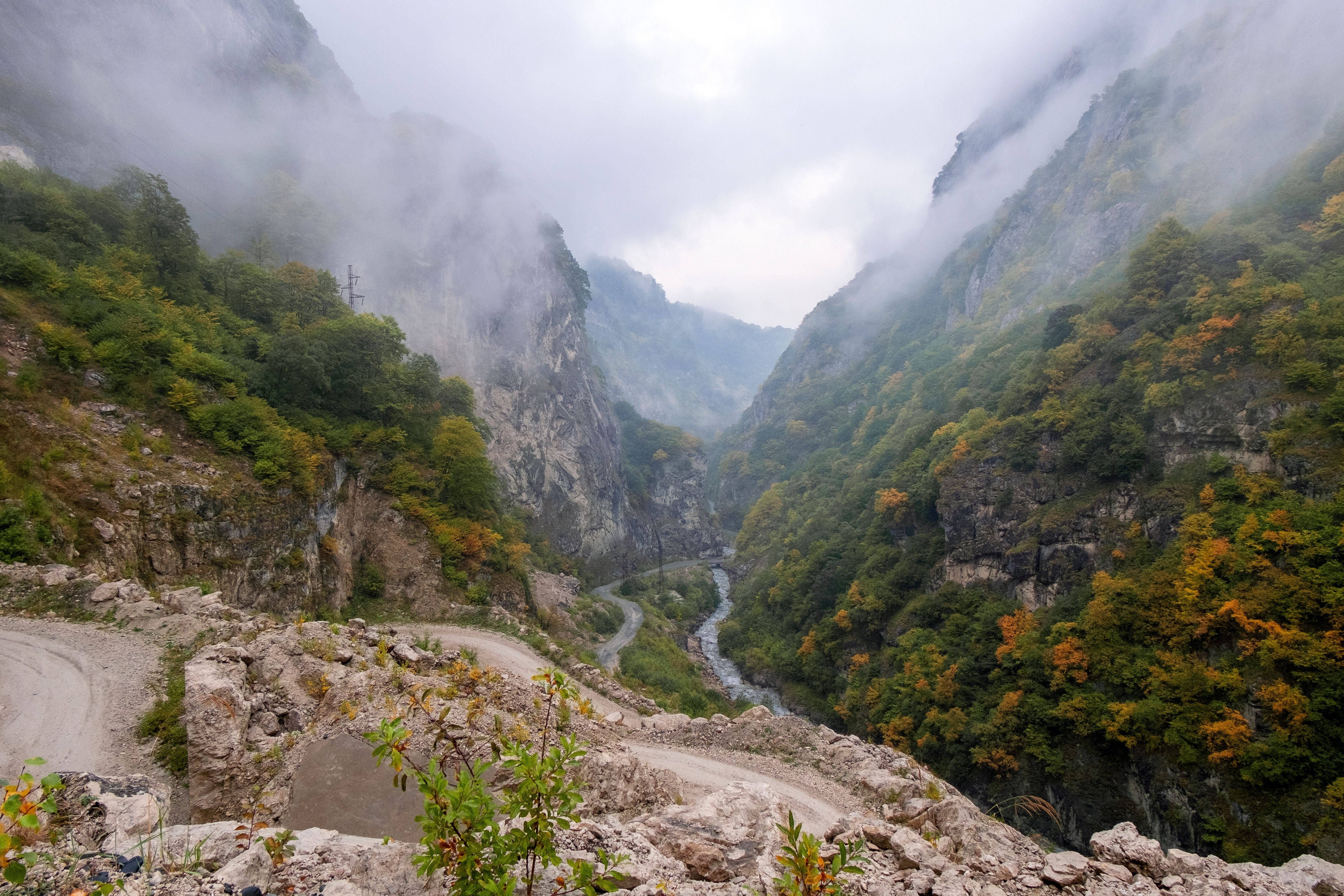 Горы Кавказа Урупское ущелье