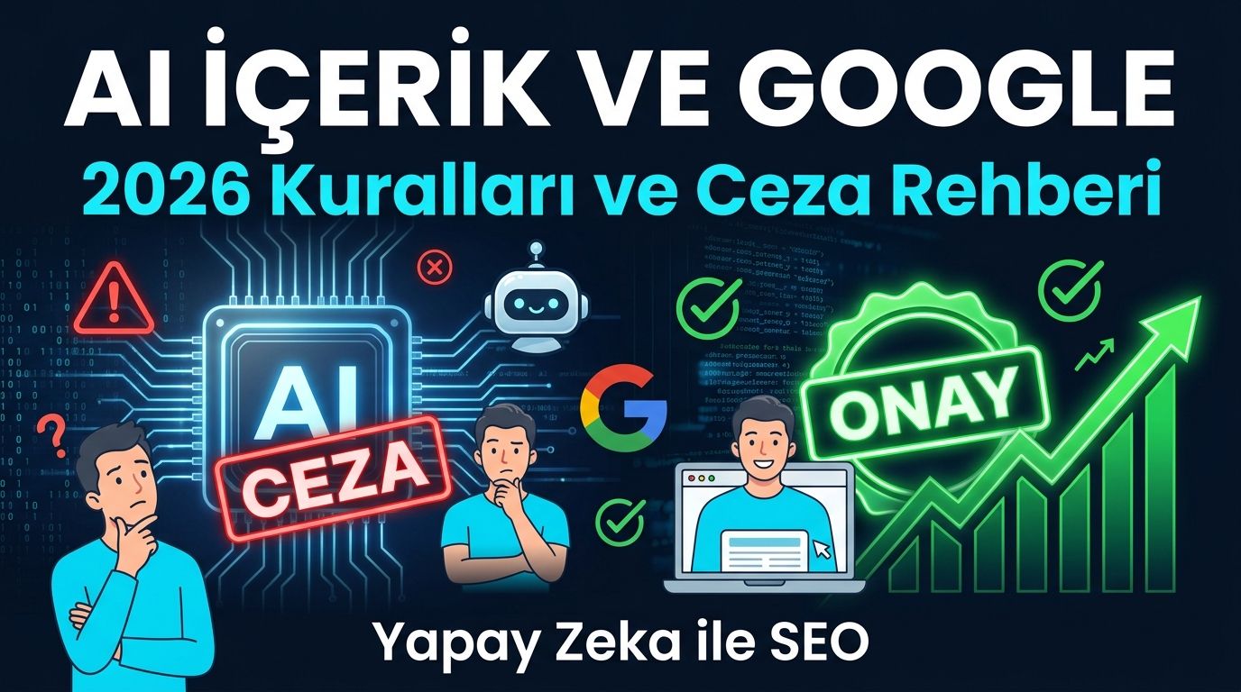 AI Destekli İçerik Üretimi: Google Cezası Alır mı? 2026 Kuralları