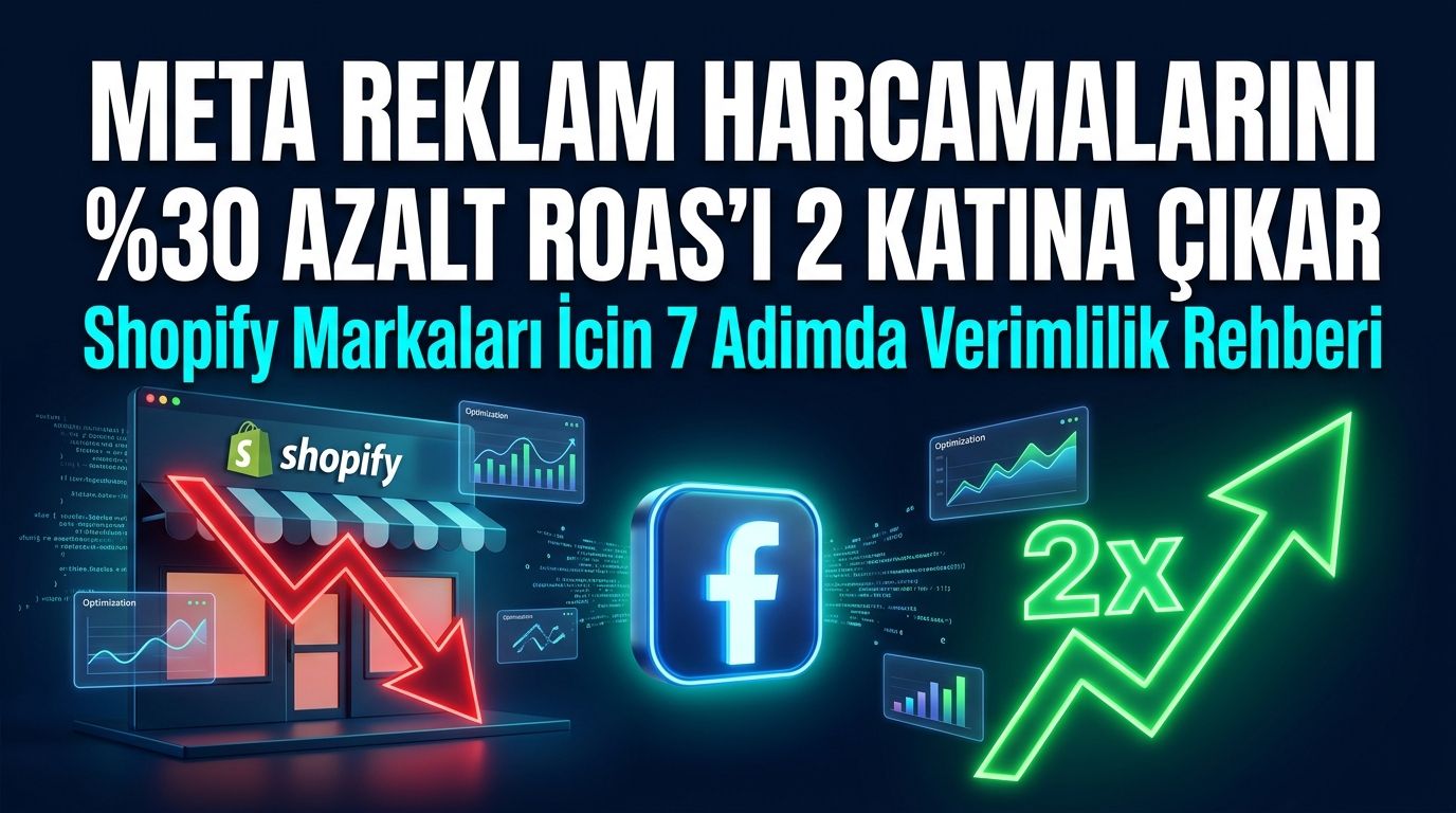 Shopify Mağazanızda Meta (Facebook) Reklam Harcamalarınızı %30 Azaltıp ROAS'ı 2 Katına Çıkarmanın Sırrı