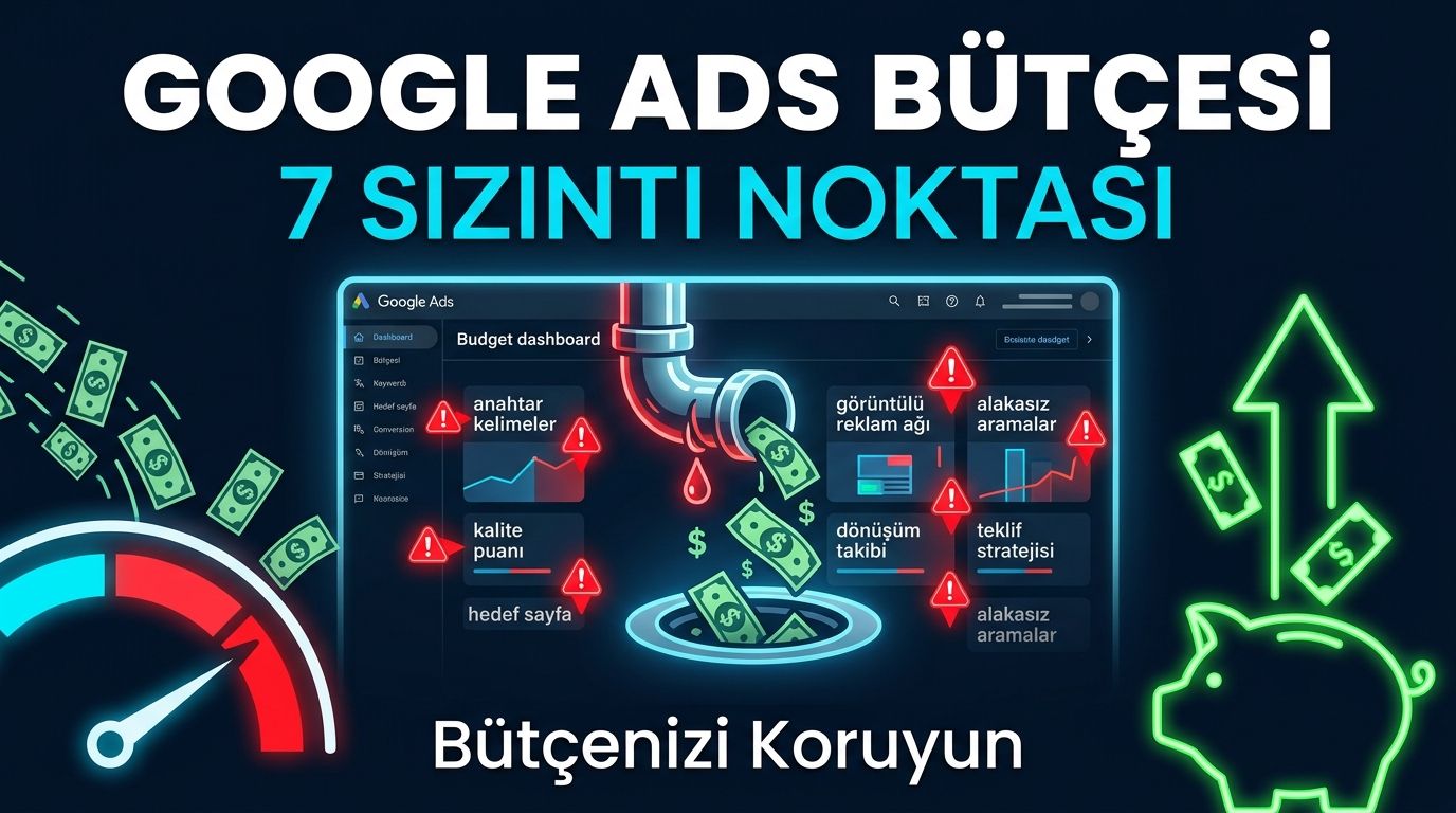 Google Ads Bütçesi Nereye Sızıyor? 7 Sızıntı Noktası ve Kontrolü