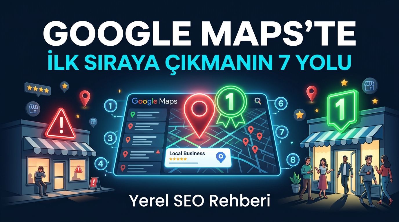 Yerel SEO ile Google Maps'te İlk Sıraya Çıkmanın 7 Yolu