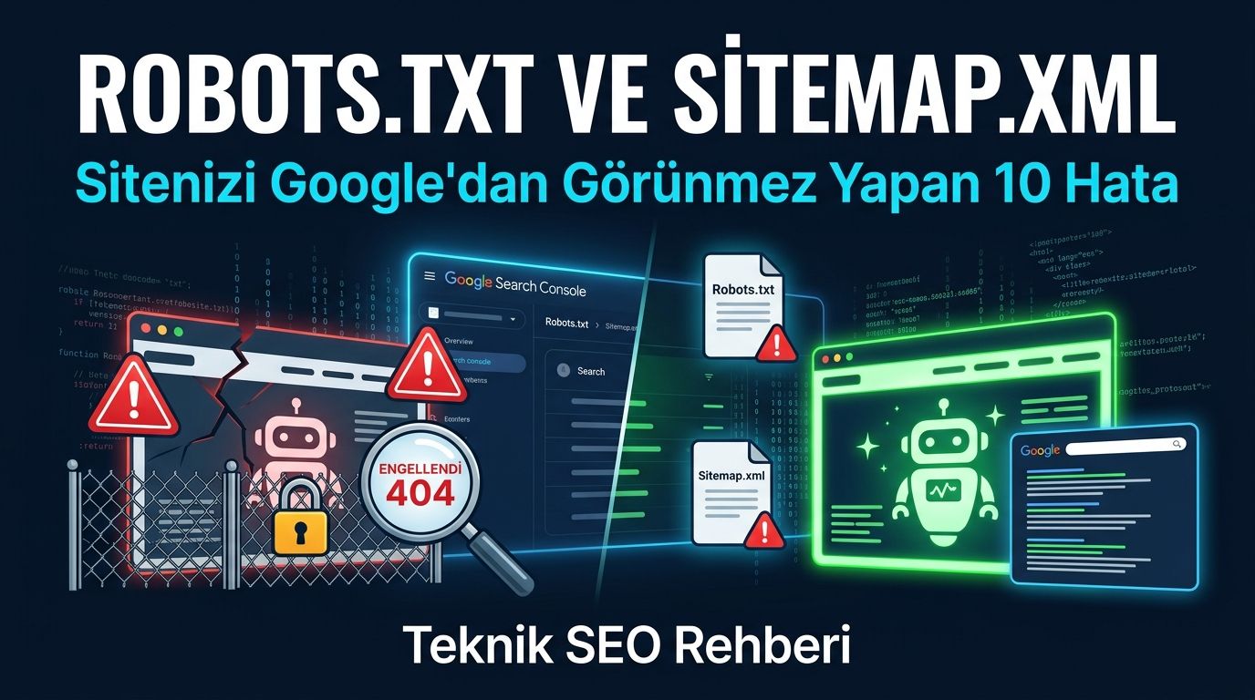 Robots.txt ve Sitemap.xml Hataları: Sitenizi Google'dan Görünmez Yapan 10 Yanlış