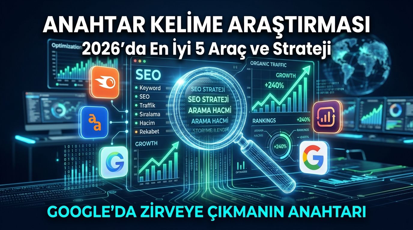 Anahtar Kelime Araştırması Nasıl Yapılır? 2026'da En İyi 5 Araç ve Strateji