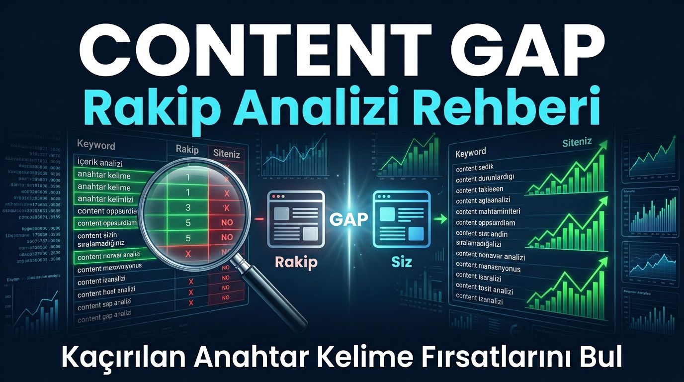 Content Gap Analizi: Rakiplerinizin Sıraladığı Ama Sizin Sıralamadığınız Kelimeleri Bulma