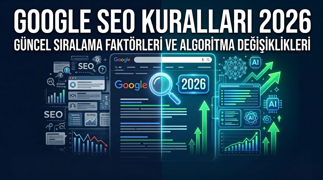 Google SEO Kuralları 2026: Güncel Sıralama Faktörleri ve Algoritma Değişiklikleri