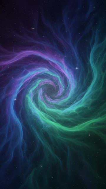 Psychedelic Nebula Swirl — Abstract wallpaper