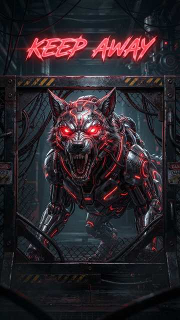 Cyber Wolf Guard — Designs wallpaper