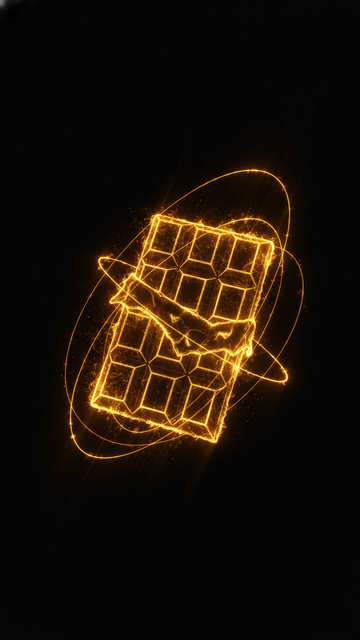 Golden Neon Chocolate Melt — Designs wallpaper