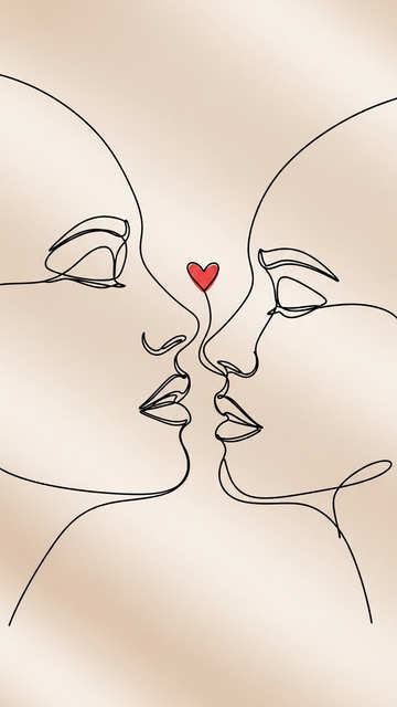 One Line Love — Designs wallpaper