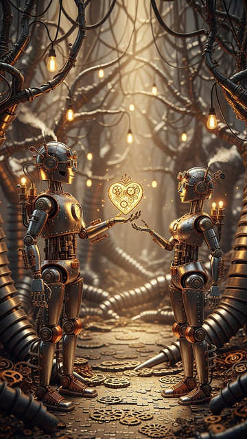 Valentines Day Steampunk — Designs wallpaper