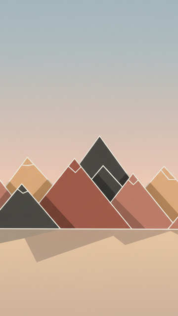 Abstract Geometric Peaks — Minimal wallpaper