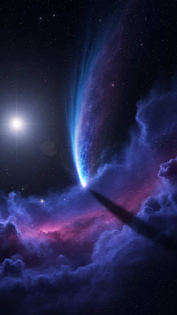 Interstellar Comet Passage — Space wallpaper