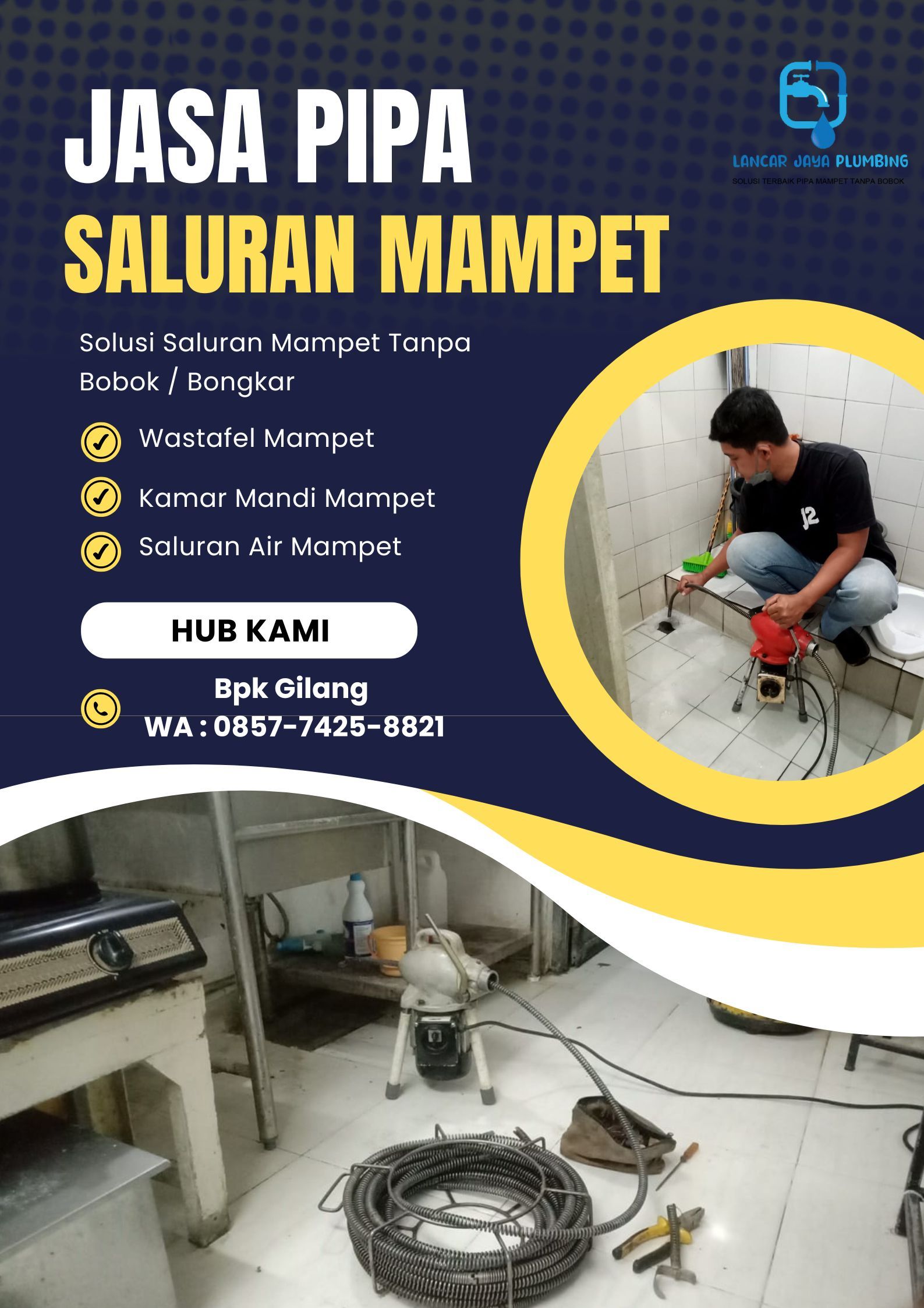 Jasa Pembersih Saluran Air Mampet Profesional & Terpercaya [Nama Kota/Area]   Atasi Saluran Air Mampet di [Nama Kota/Area] dengan Jasa Pembersih Terbaik   Jasa Pembersih Saluran Air Mampet Murah & Cepat di [Nama Kota/Area]   Solusi Saluran Air Mampet? Hubungi Jasa Pembersih