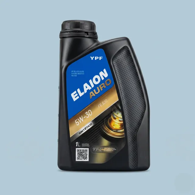 Envase de aceite sintético YPF Elaion Auro FE 5W-30 1 litro