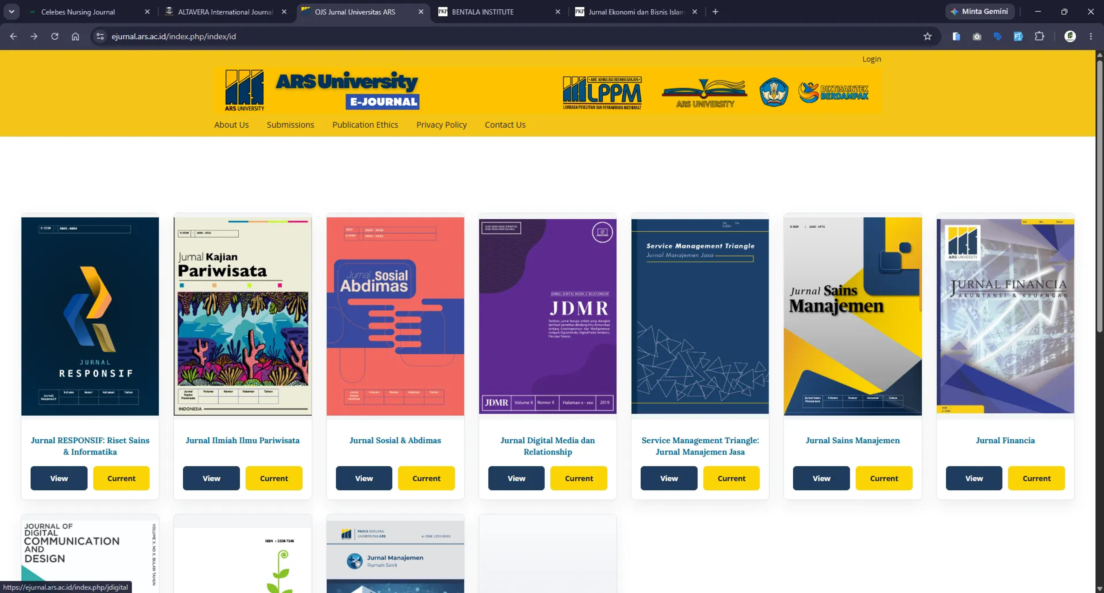 ARS University E-Journal