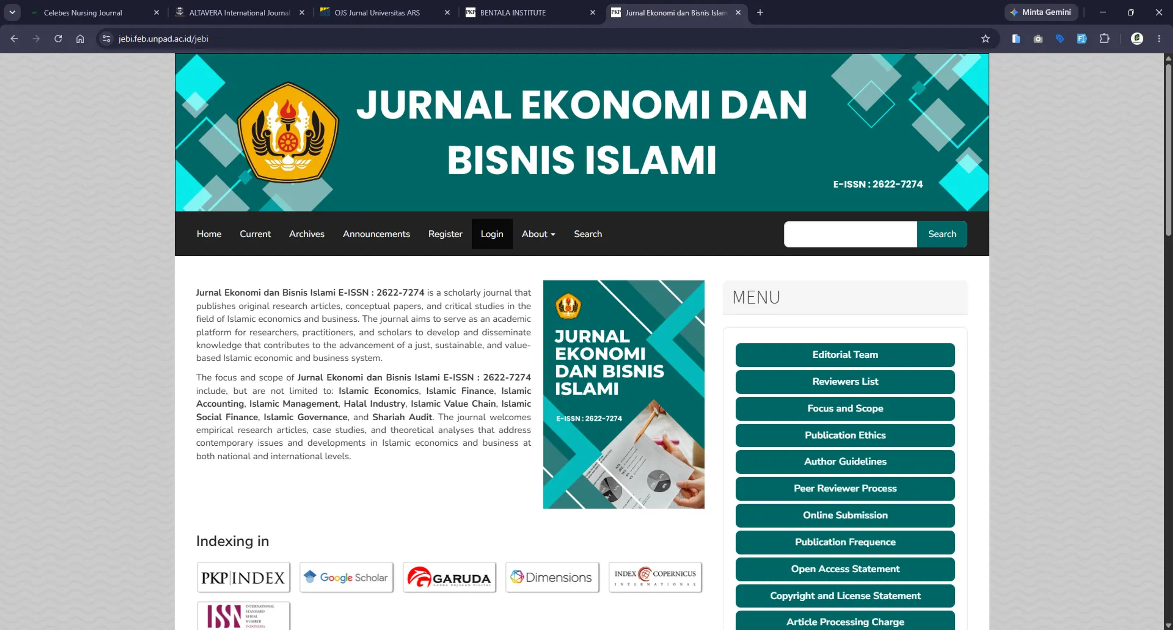 Jurnal Ekonomi dan Bisnis Islami