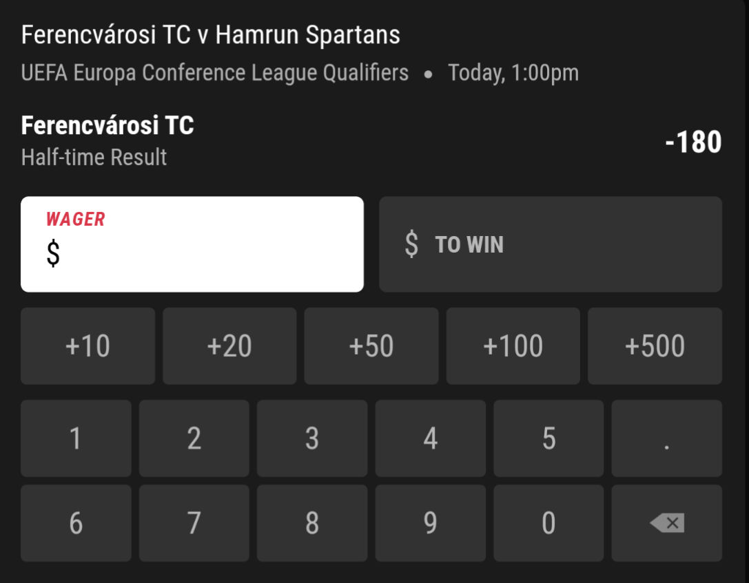 Hamrun Spartans vs. Ferencvarosi TC