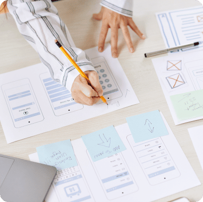 Making mobile design on paper