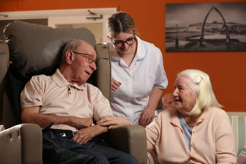 Residents at Peregrine House