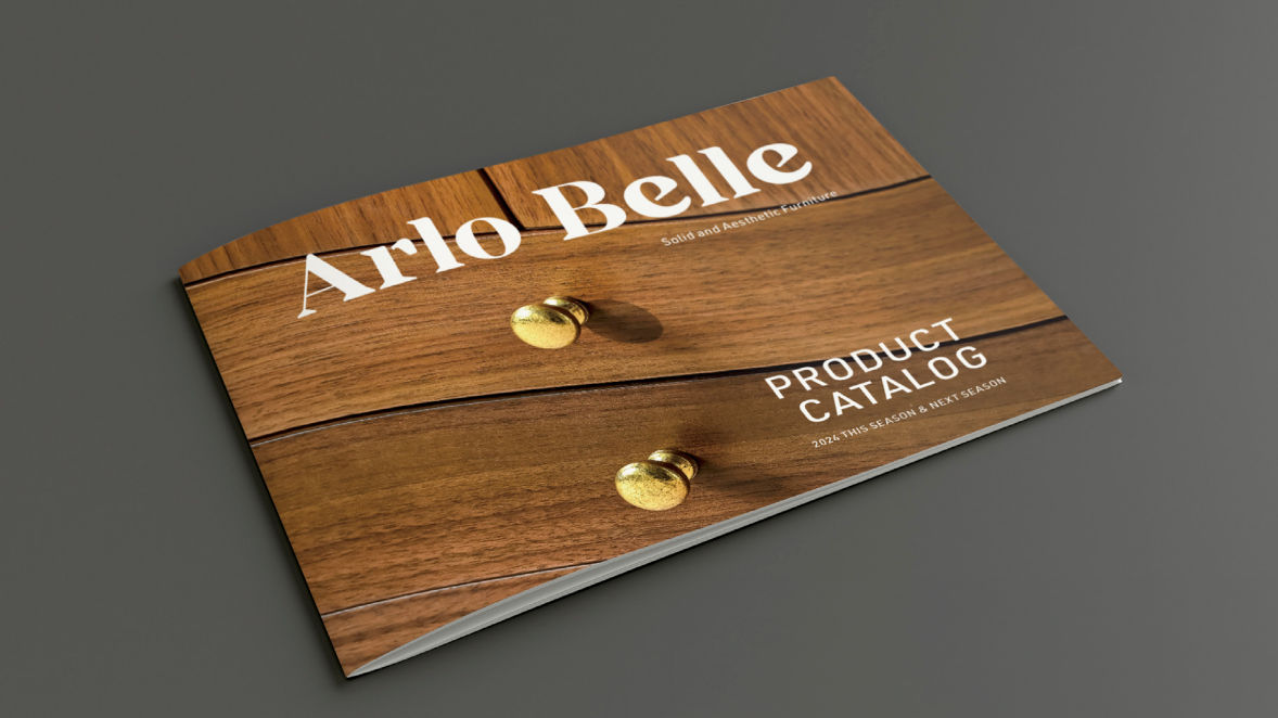 Arlo Belle型錄設計正面展示