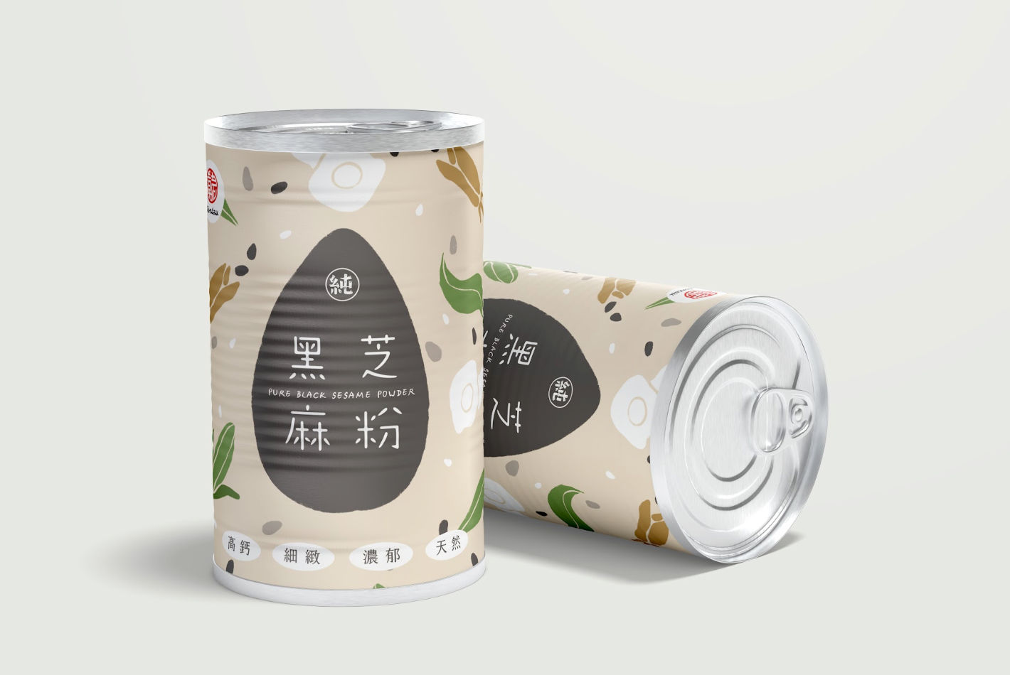Kaiyi Enterprise-Zhenlao Sesame Oil｜Food packaging, packaging design, image design, sesame powder packaging design