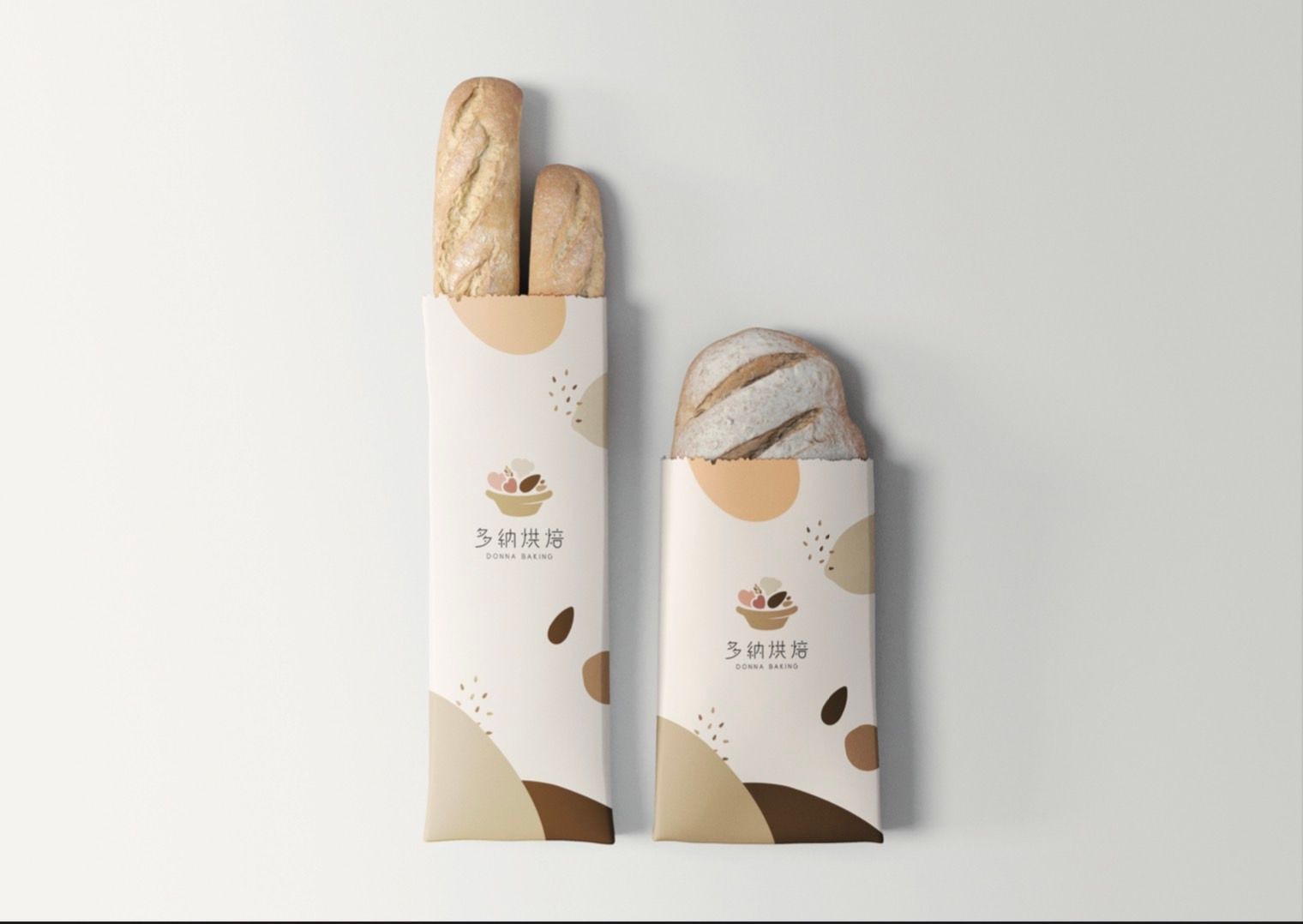 多納烘焙LOGO 設計產品實拍