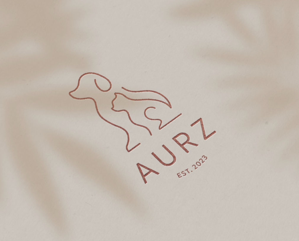 AURZ pet brand｜CIS design, LOGO design logo design front view