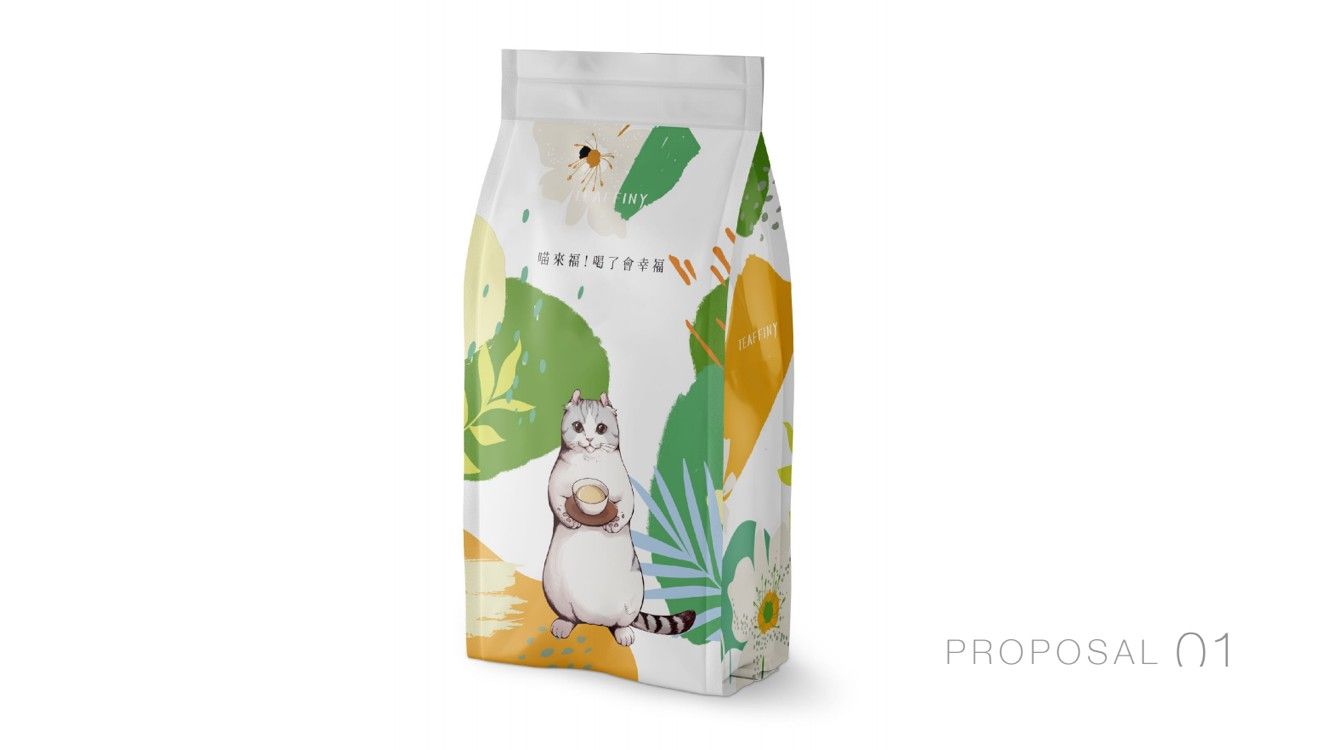 FuMeow｜Package design, sticker design, cup packaging design front view