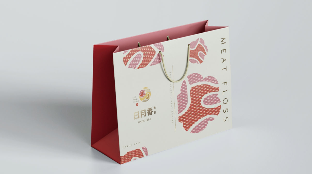 日月香肉鬆LOGO 設計設計細節