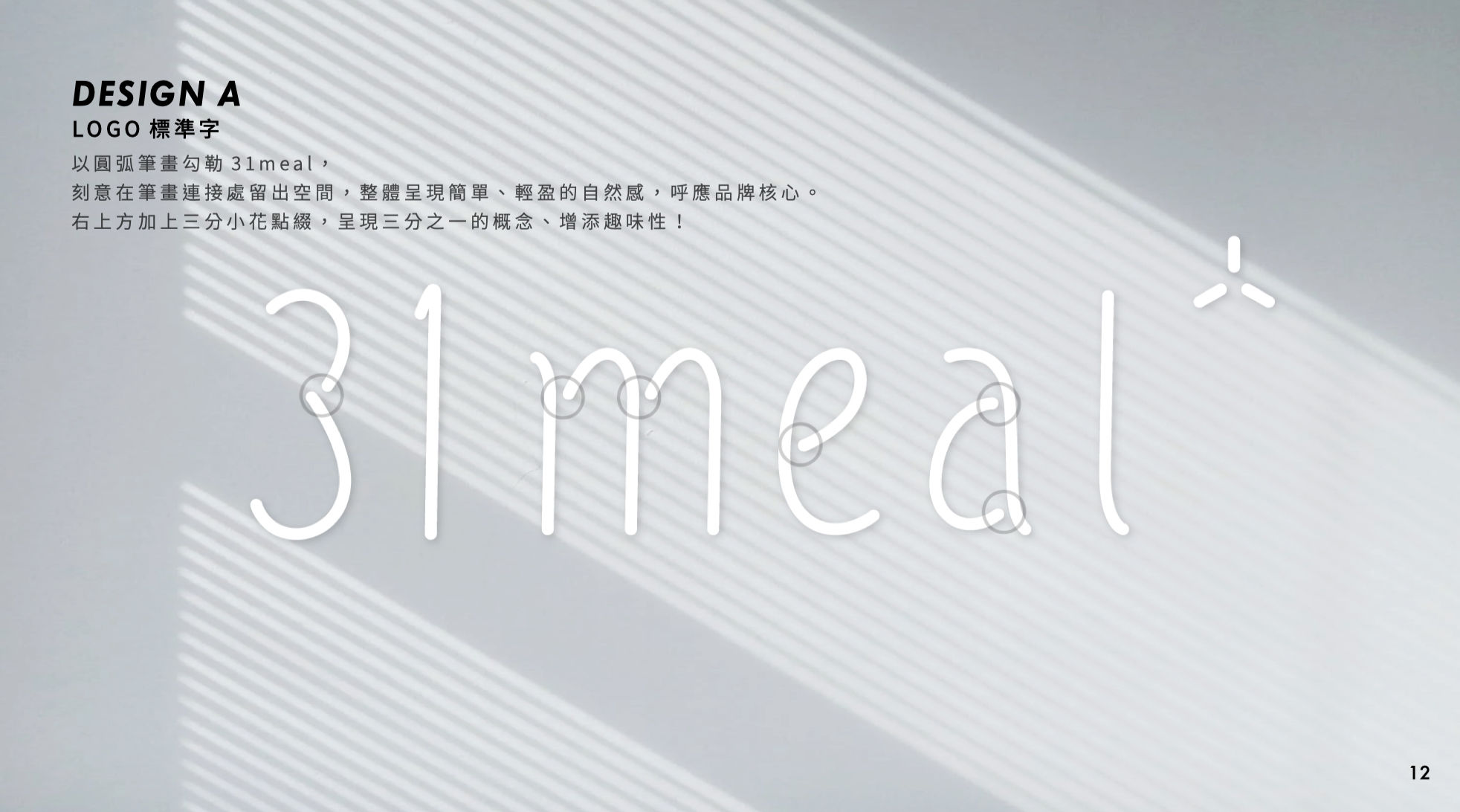 31MEAL參壹餐 logo整體LOGO 設計正面展示