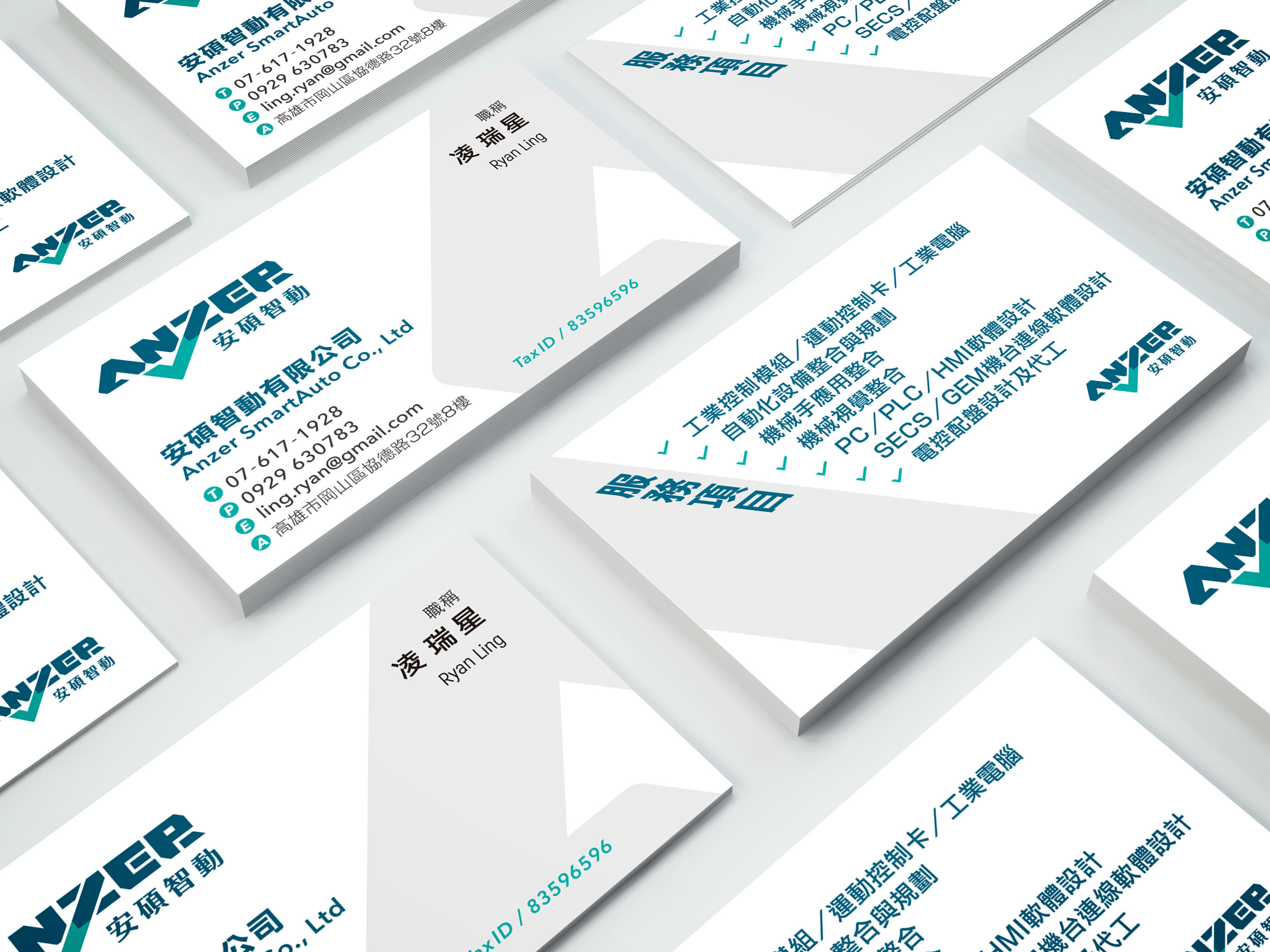 ANZER logo design close-up