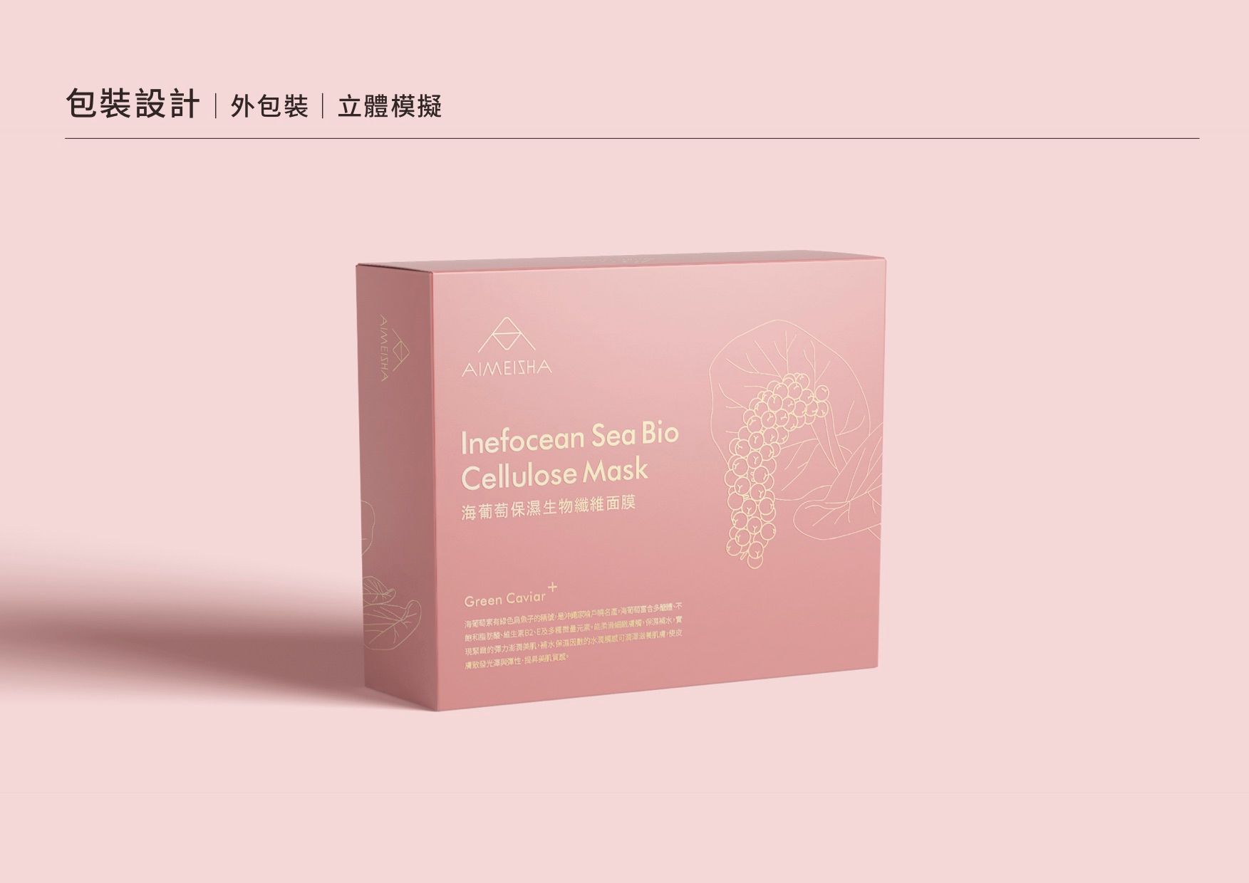 愛美紗時尚保養品牌LOGO 設計正面展示