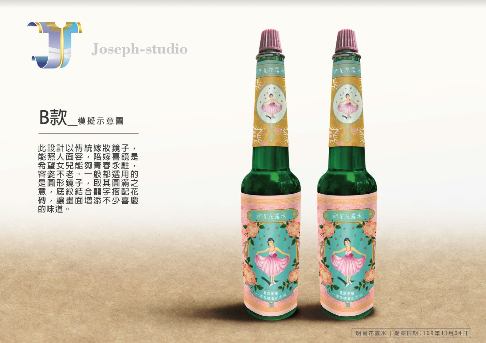 Celebrity toilet water｜Packaging design, gift box packaging design front view