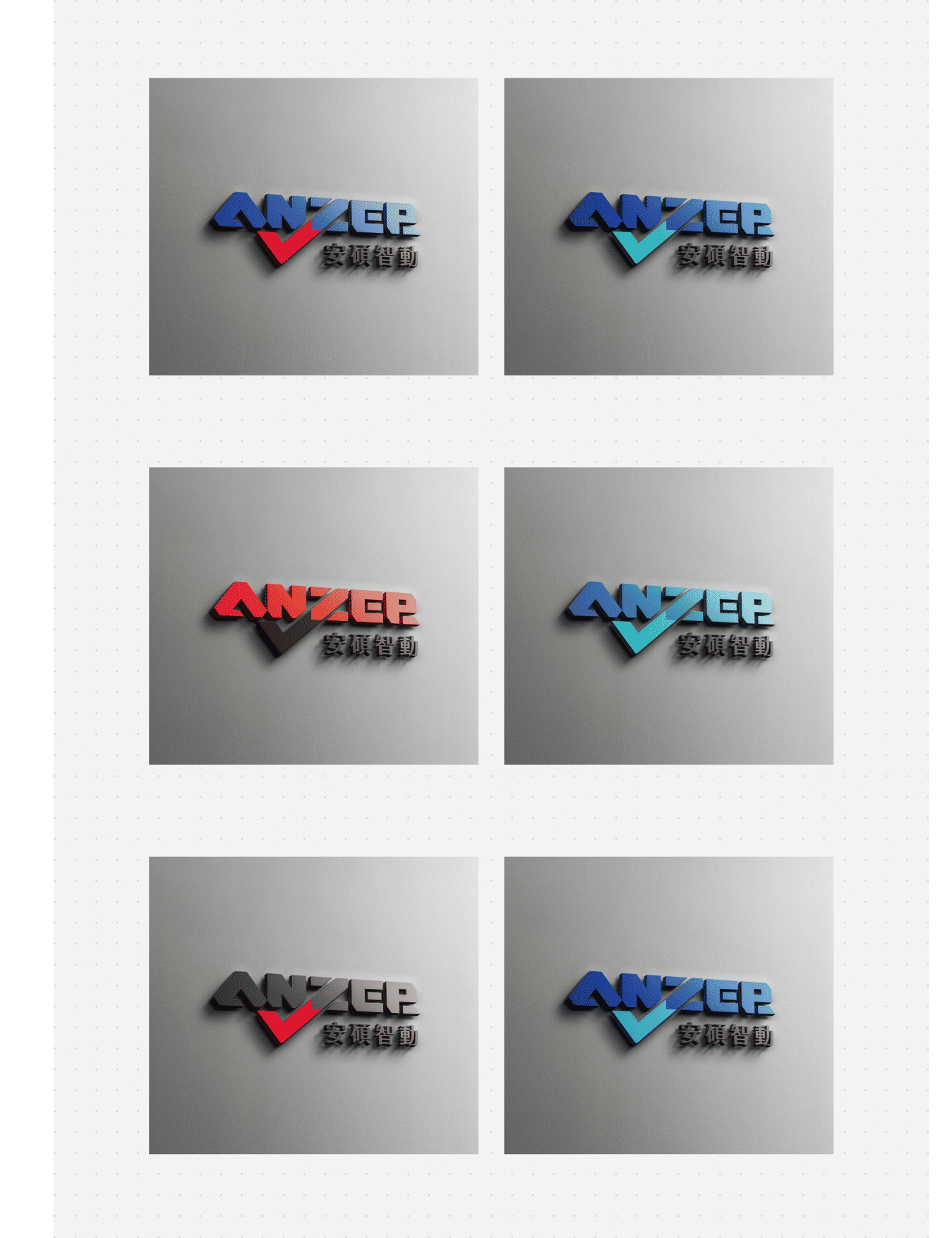 ANZER logo design design details