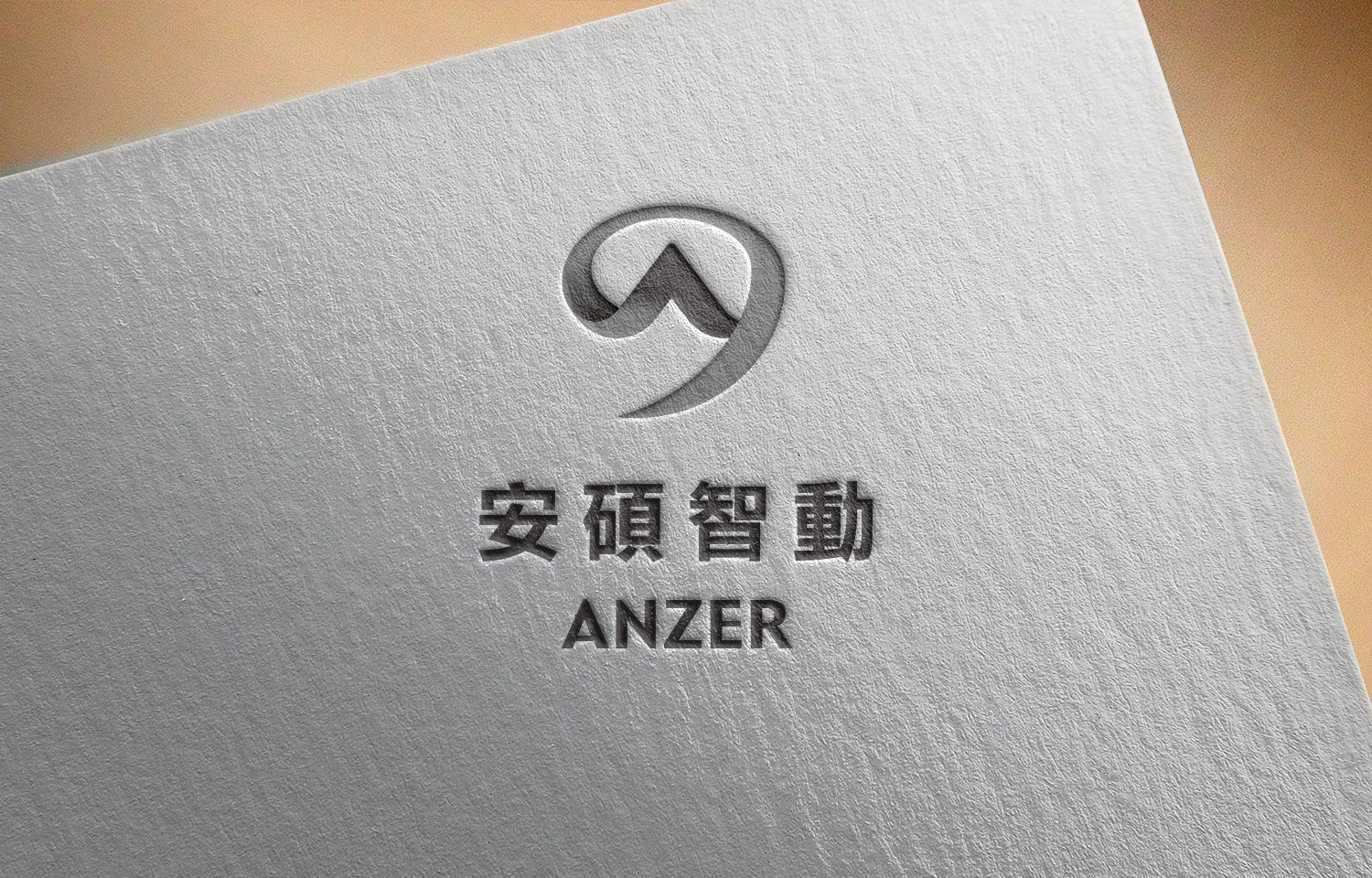 ANZER logo design close-up