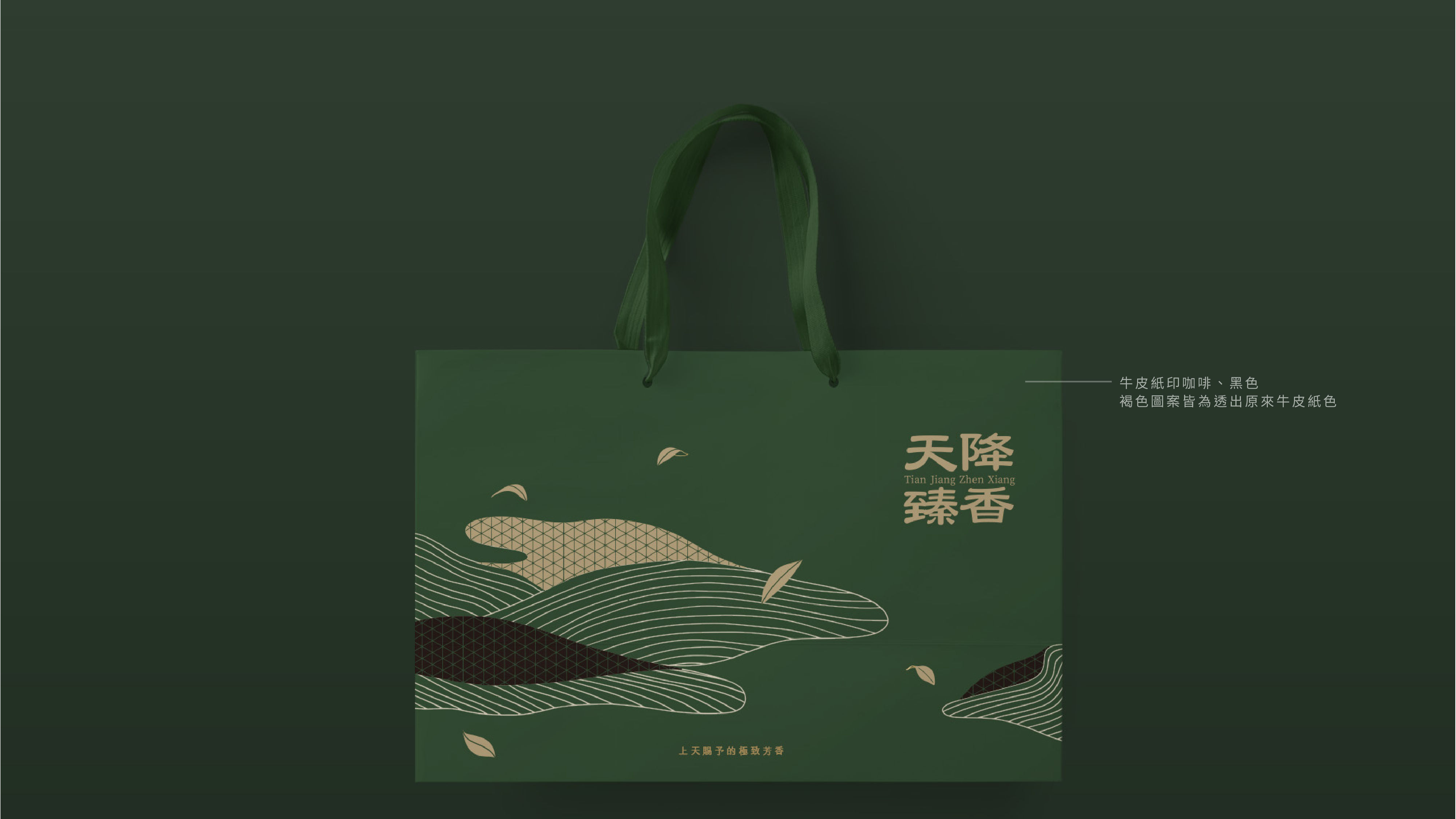 Tien Jiang Jhen Xoang｜Tea leaf package design, tea leaf box design, tea packaging design overall view