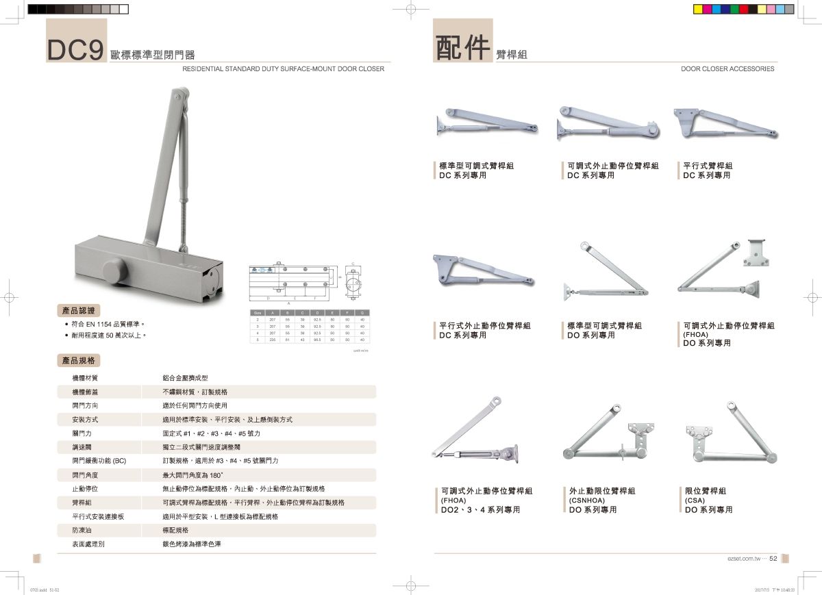 EZSET Hardware Product Catalog World design close-up