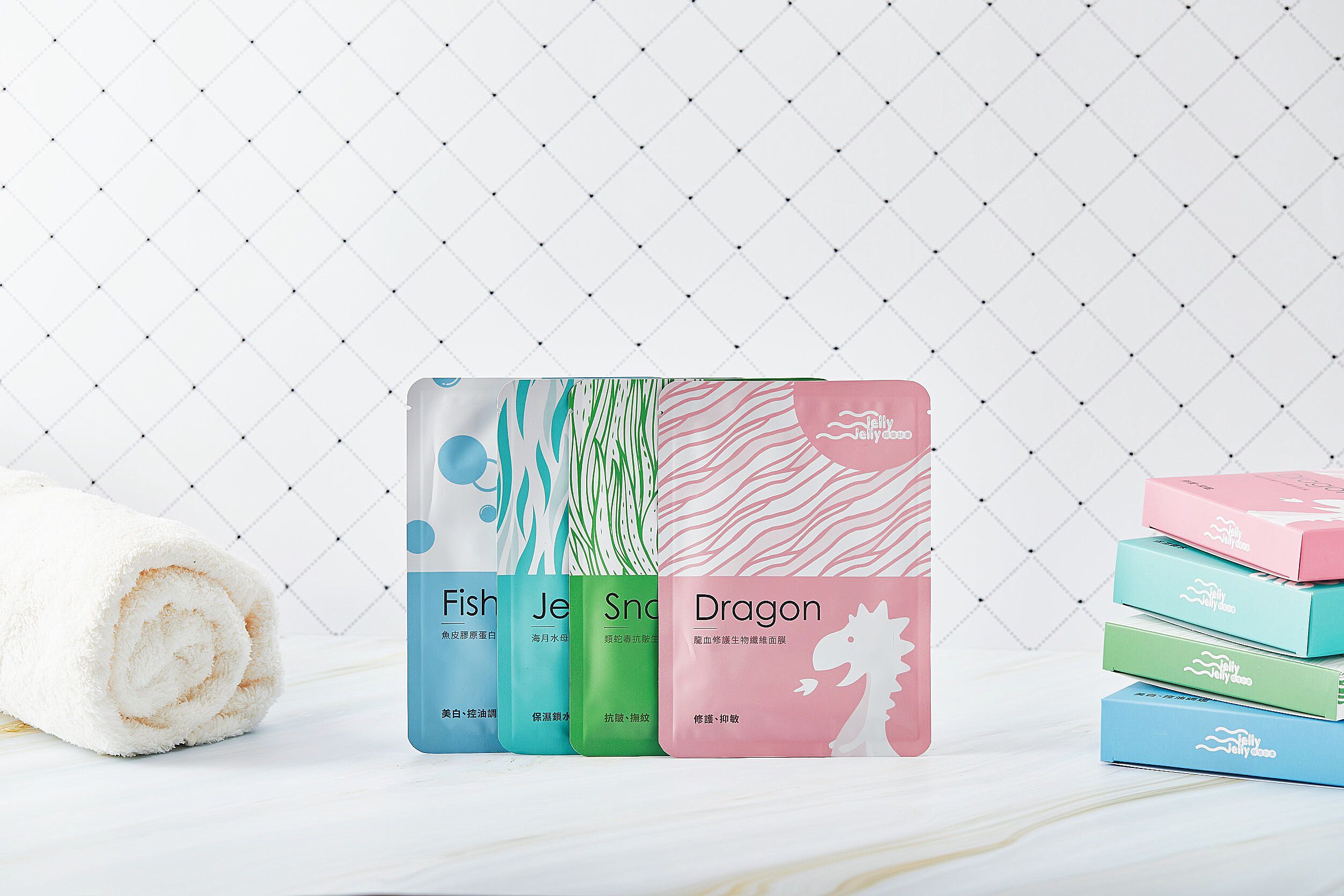 JellyJelly Beauty Project Mask Brand Identity Design | Packaging Design