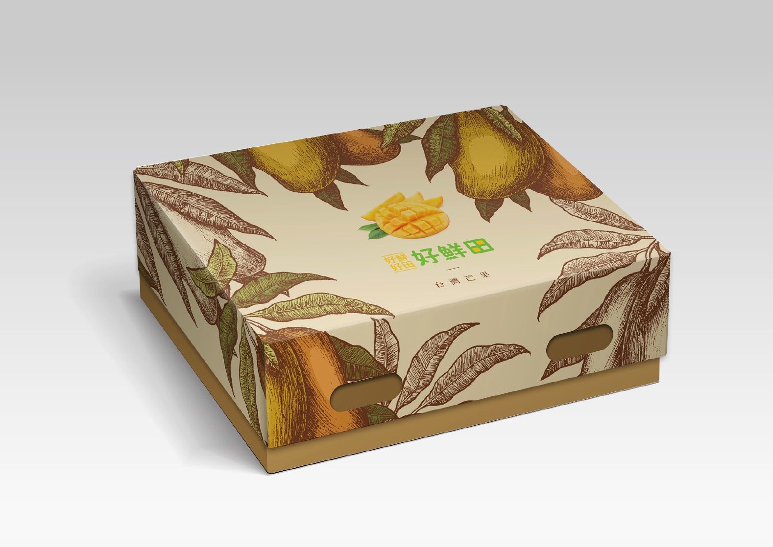 So Fresh and Sweet Mango Gift Box brand design front view