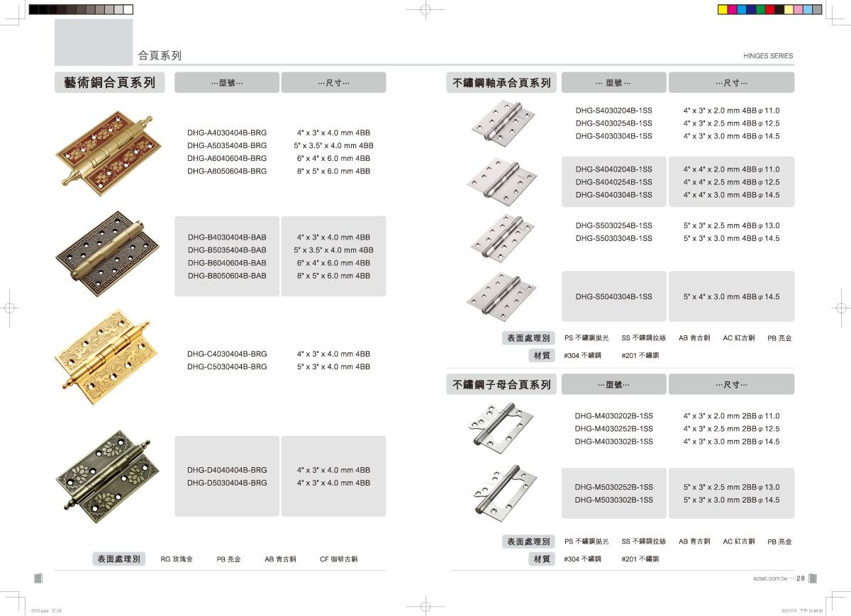 EZSET Hardware Product Catalog World design front view