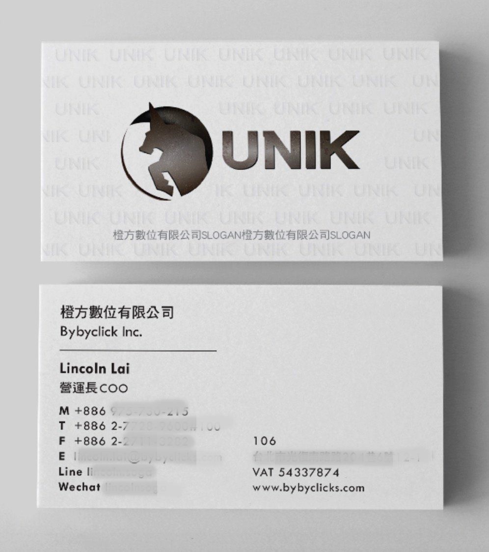 UNIK Film logo design design details