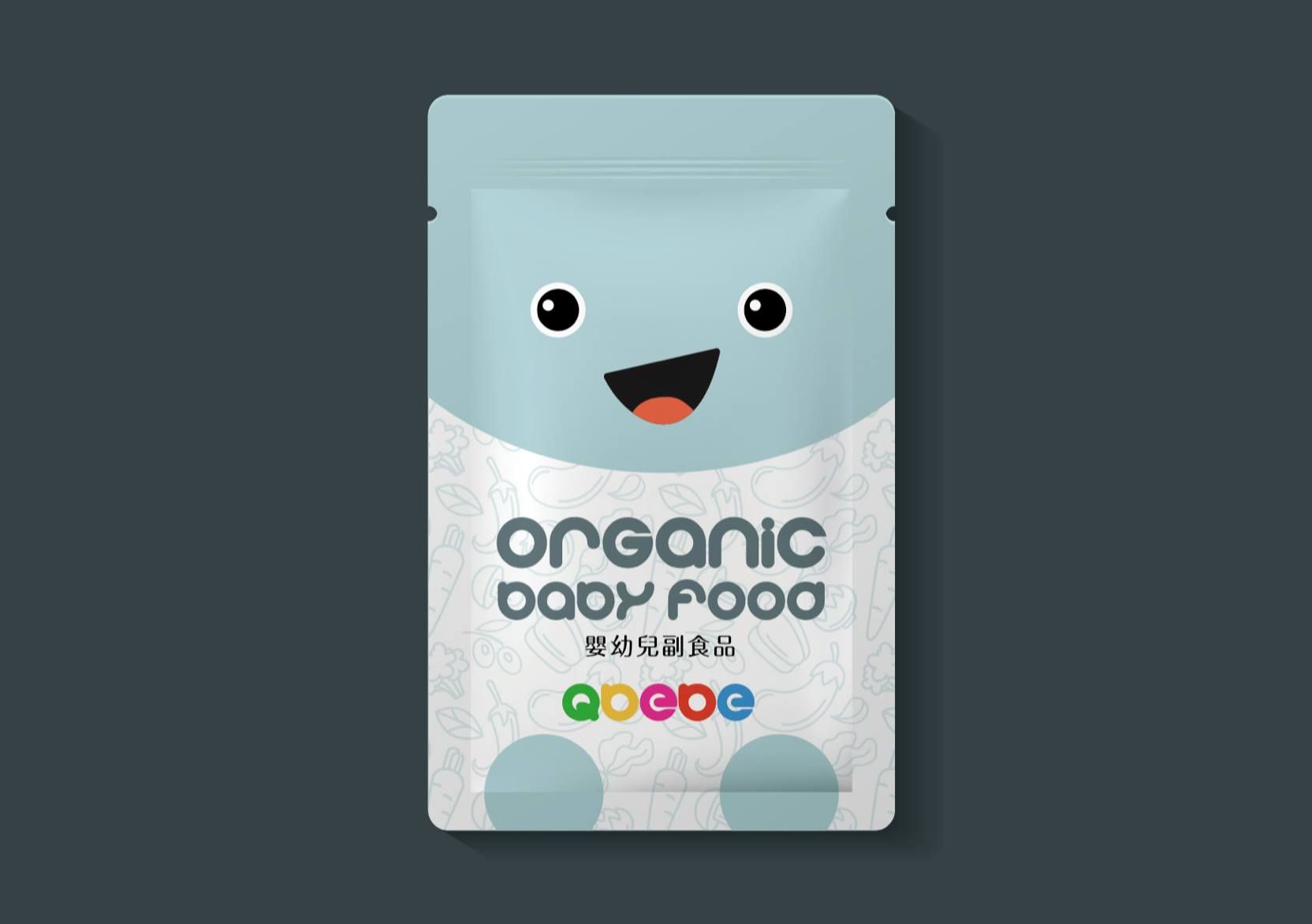 QBEBE baby food packaging design design details