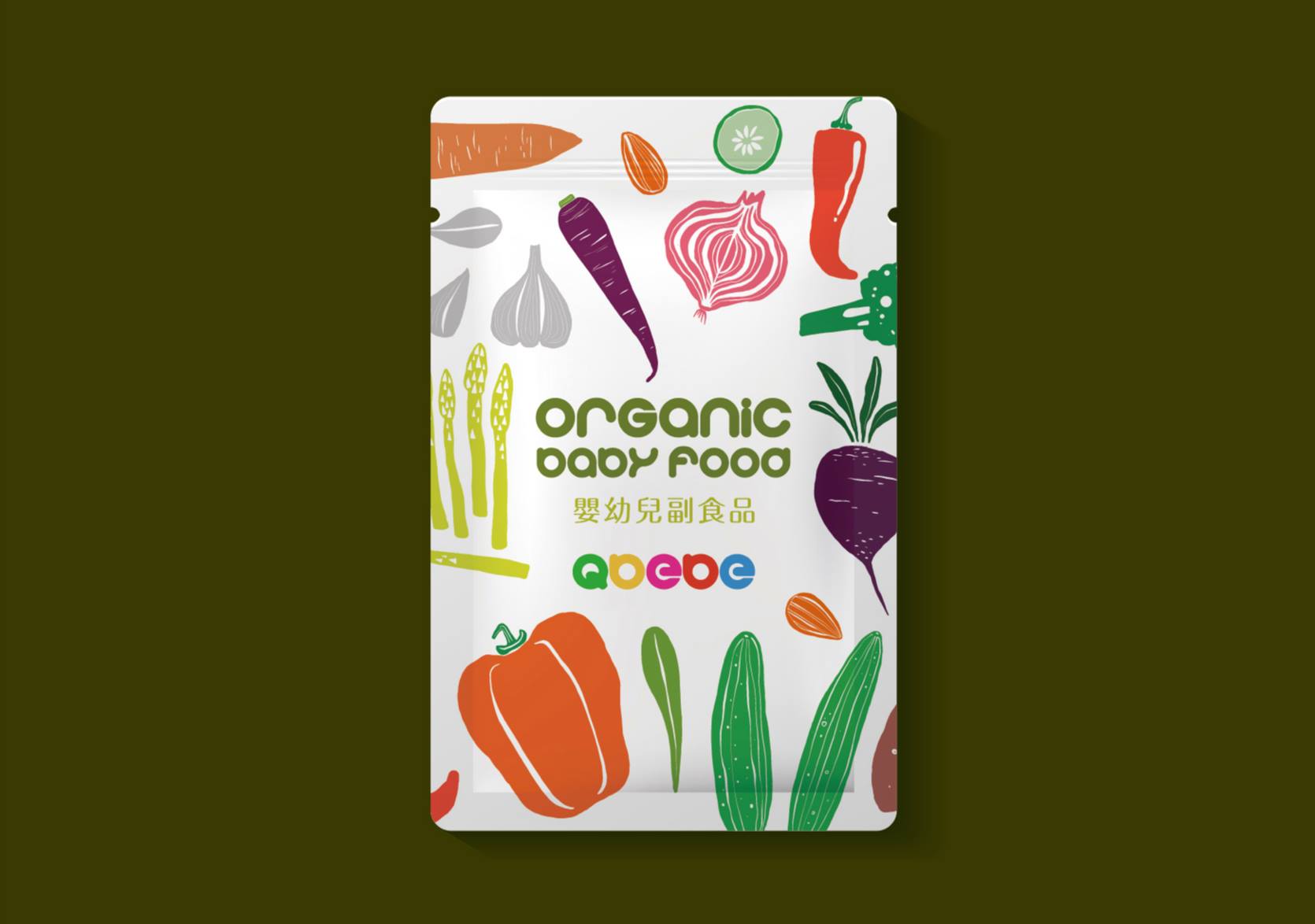 QBEBE baby food packaging design full series