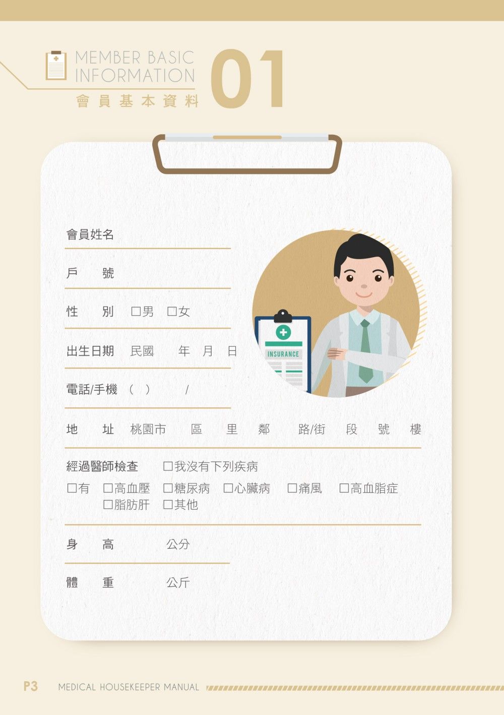 Taoyuan City Health Bureau Manual signage design overall view