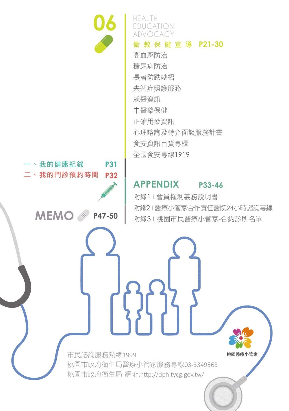 Taoyuan City Health Bureau Manual signage design design extension