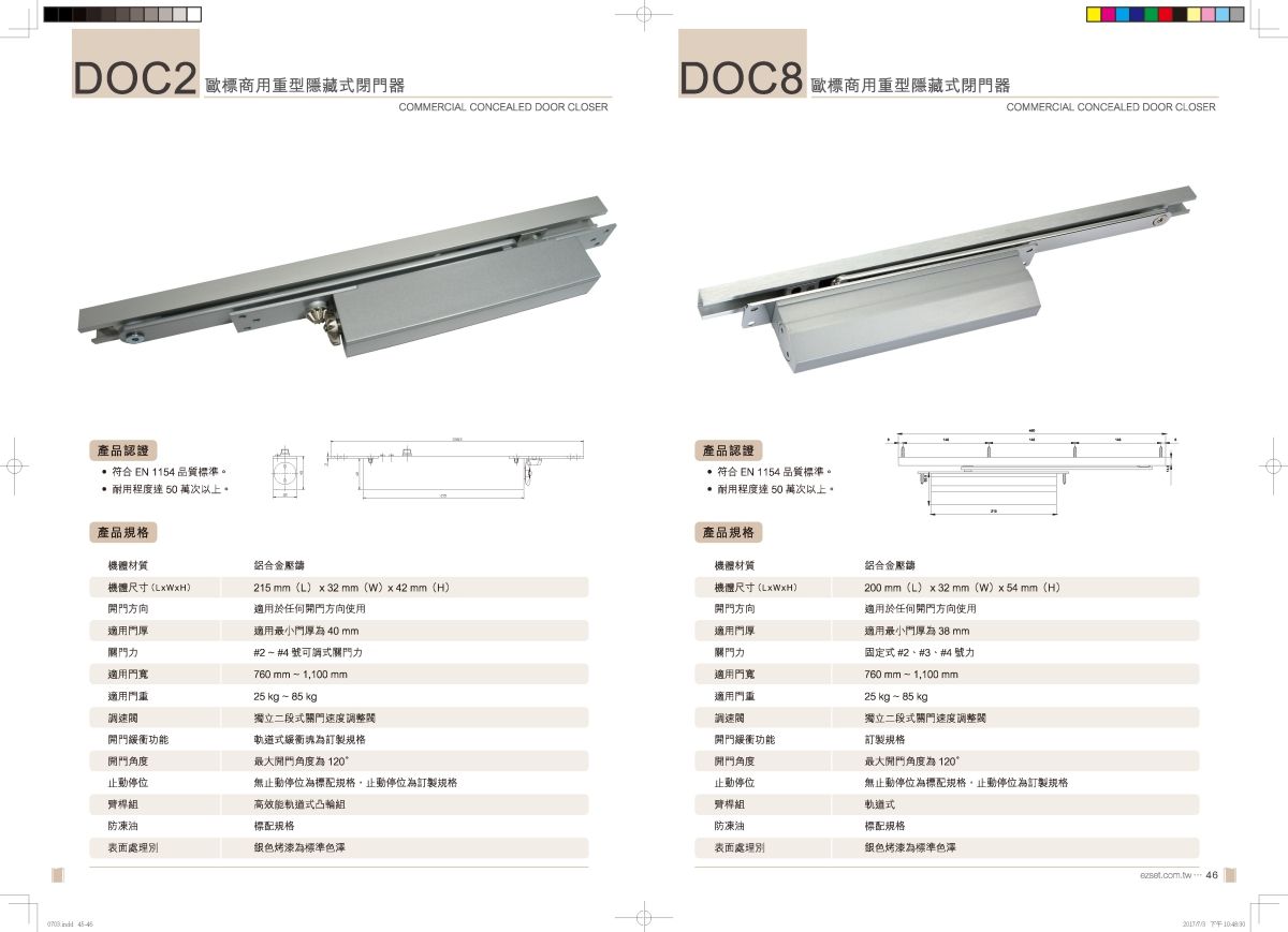 EZSET Hardware Product Catalog World design front view